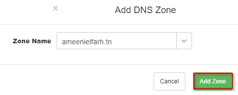 Configuration d'une zone DNS