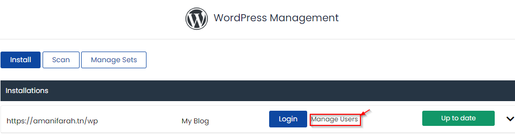 Changer mot de passe admin WordPress 